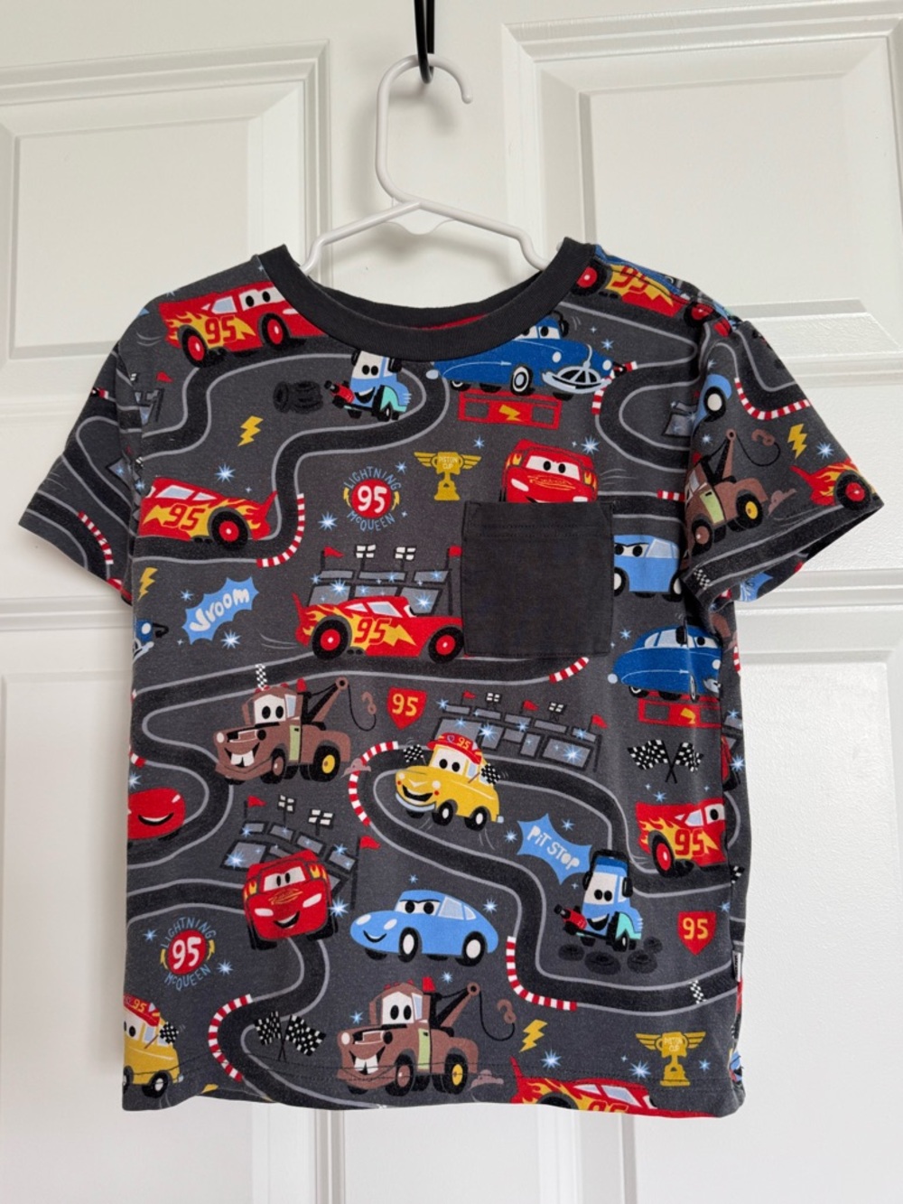 Little Sleepies Piston Cup Pocket Tee, 4T